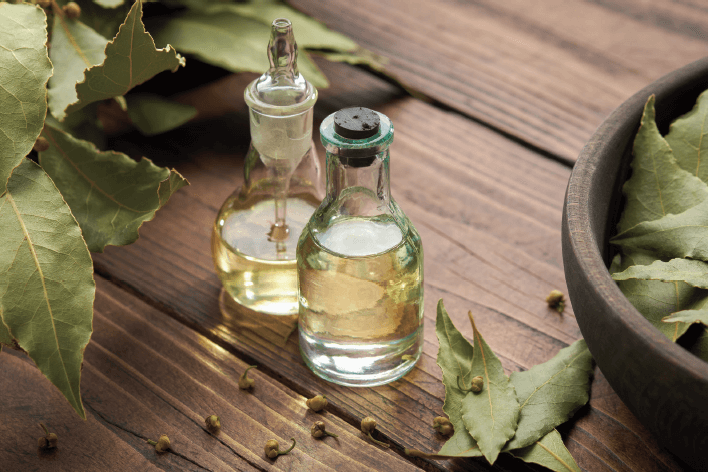 Laurel oil and traditional Aleppo soap made with olive oil and laurel oil